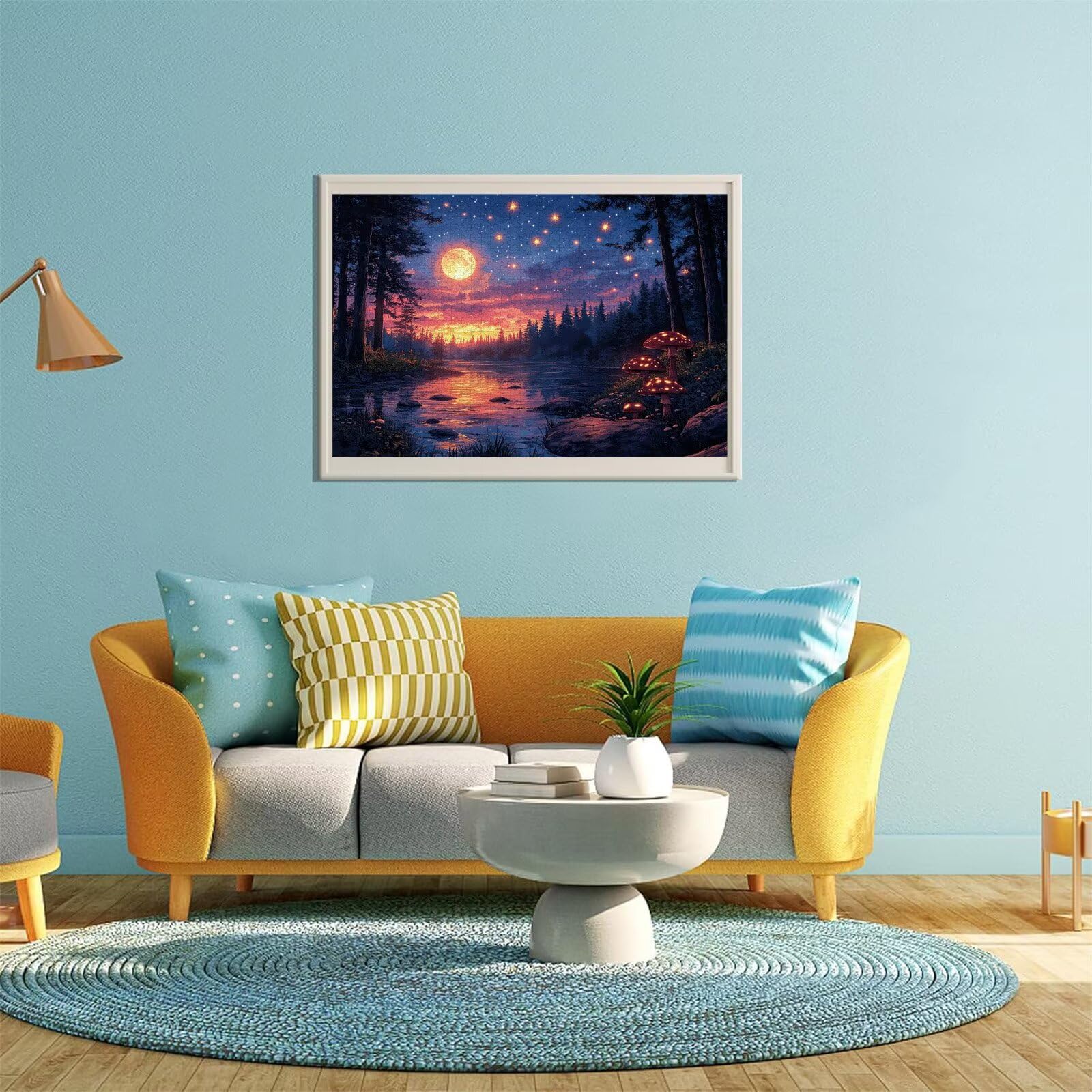 Puzzle Erwachsene 2000 Teile Mond Sternenhimmel Educa Jigsaw für Kinder ab 8 Jahren Mädchen Jungen, Erwachsene Impossible Klassische Puzzles Schwer, Anspruchsvoll Spielspaß, Geschenke 70x99cm t-998