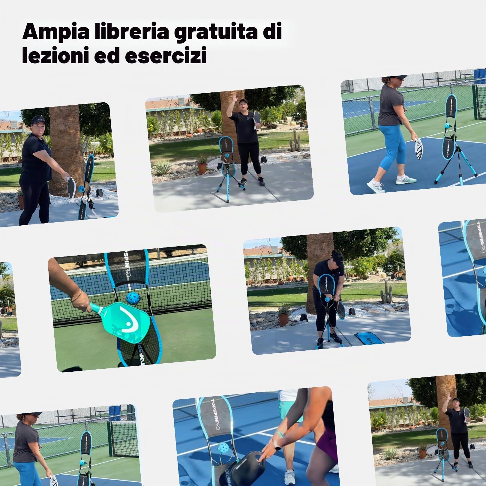 TopspinPro Per Pickleball | Il miglior ausilio di allenamento Topspin per un servizio vicioso e forti colpi di terra | Allenatore di pickleball
