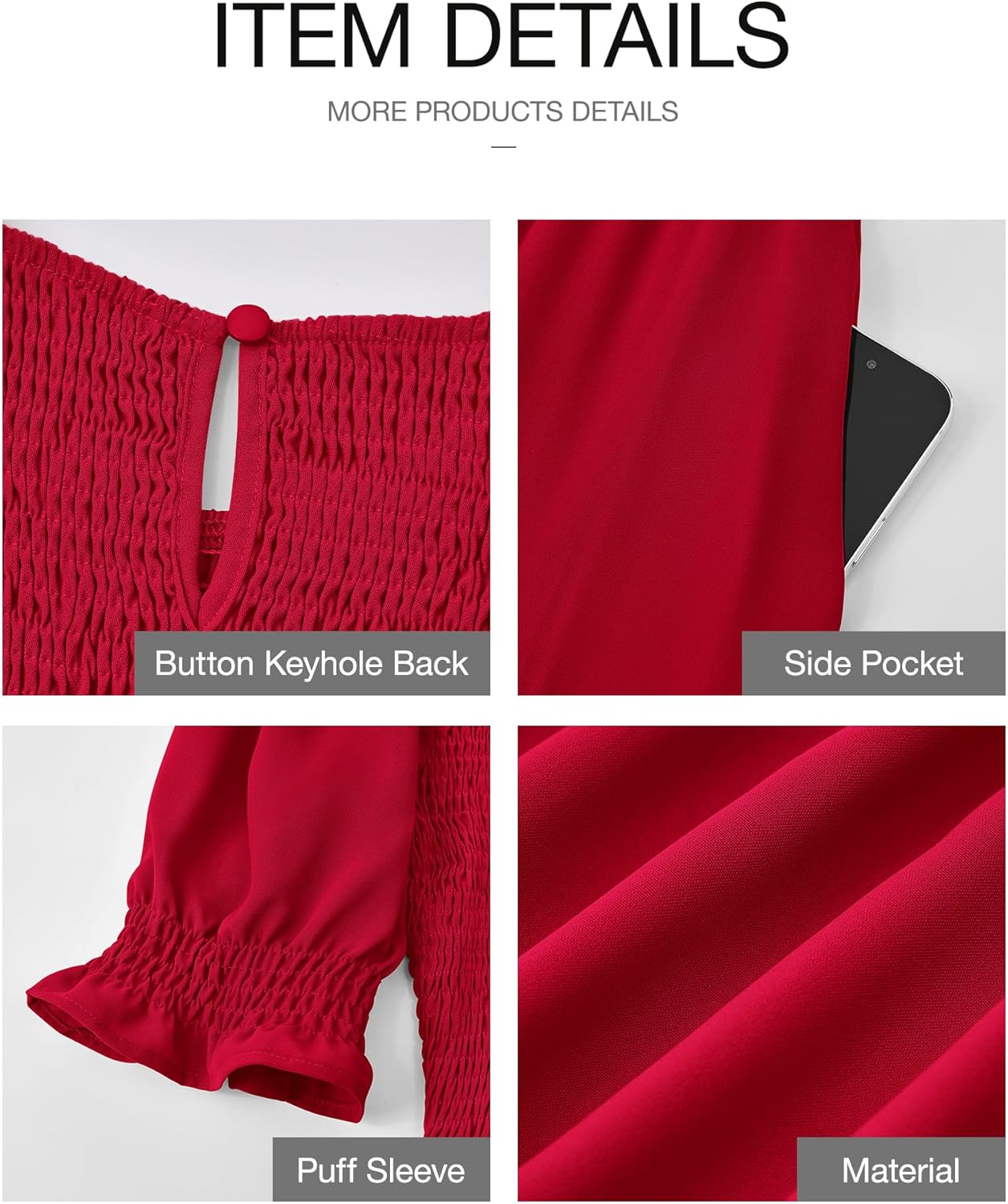 BTFBM Women Casual Summer Dresses 2026 Spring Crew Neck Ruffle Short Sleeve Smocked Floral Boho Flowy Maxi Dress Clothes - Image 5