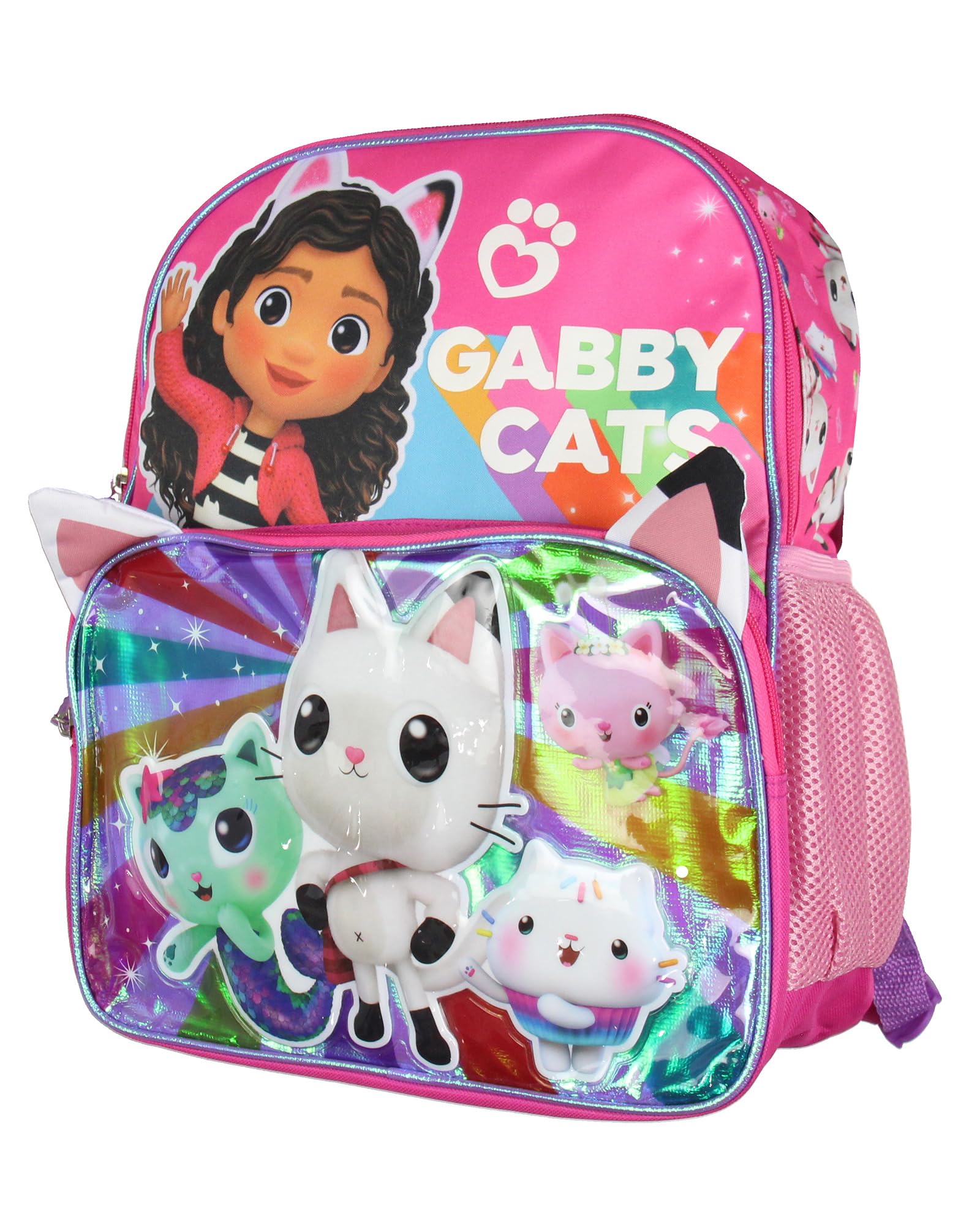 Gabby's Dollhouse Backpack Gabby Cats Friends Pandy MerCat Cakey Raised Character 14