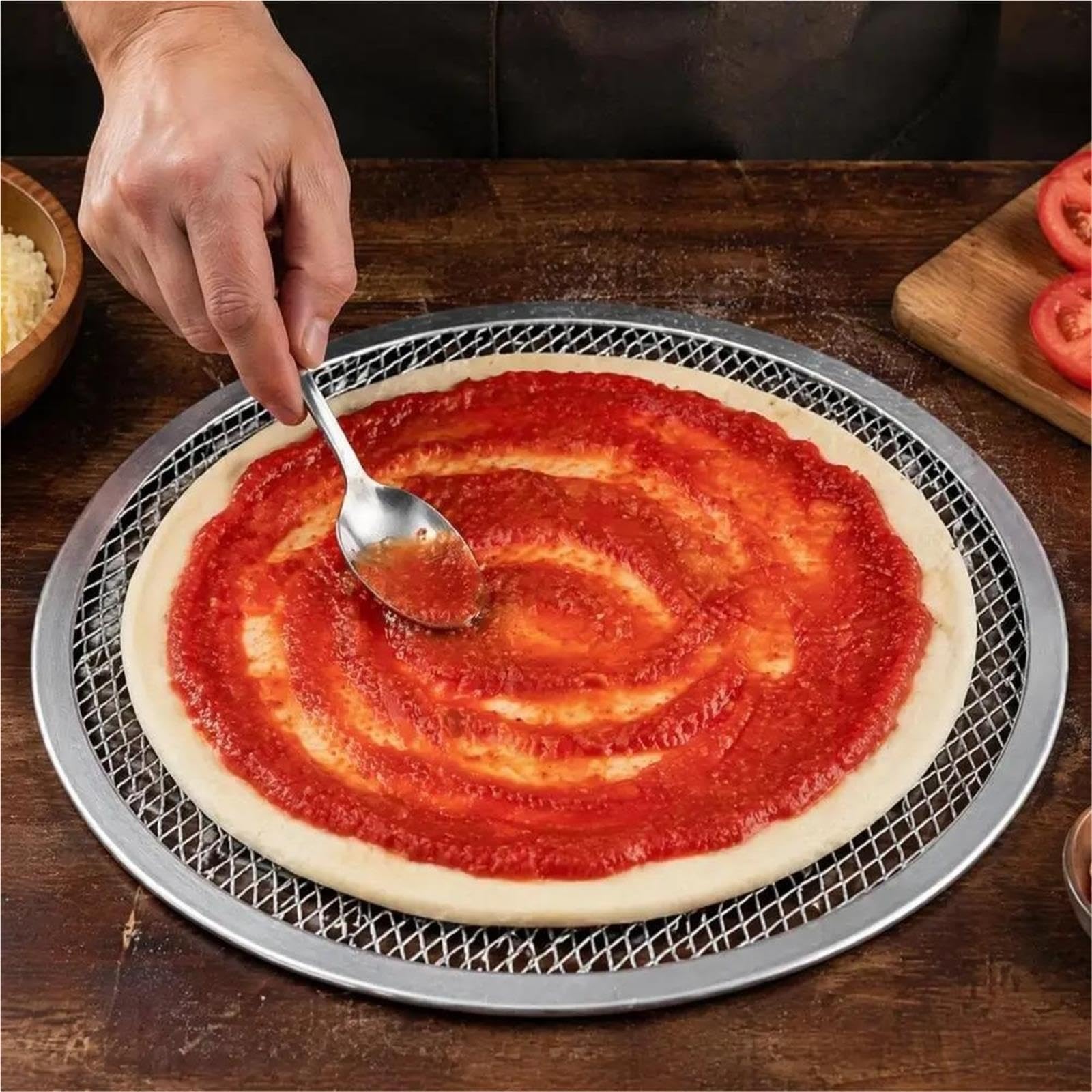 Pizza Di Rete Schermo for pizza in lega di alluminio