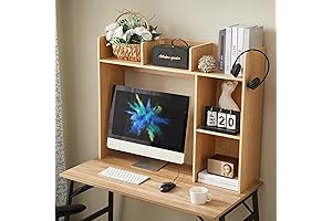 Wooden College Dorm Desk Organizer Shelf