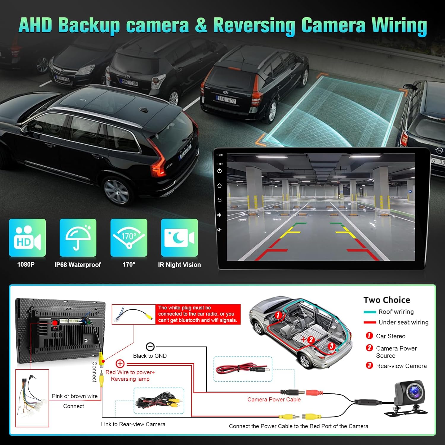 2+32GB Car Radio for Toyota RAV4 2013 2014 2015 2016 2017 2018-10.1" IPS Touchscreen RAV4 Car Stereo with Carplay, Android Auto, Mirrorlink, GPS, Bluetooth, 5G WiFi, FM, SWC, Backup Camera
