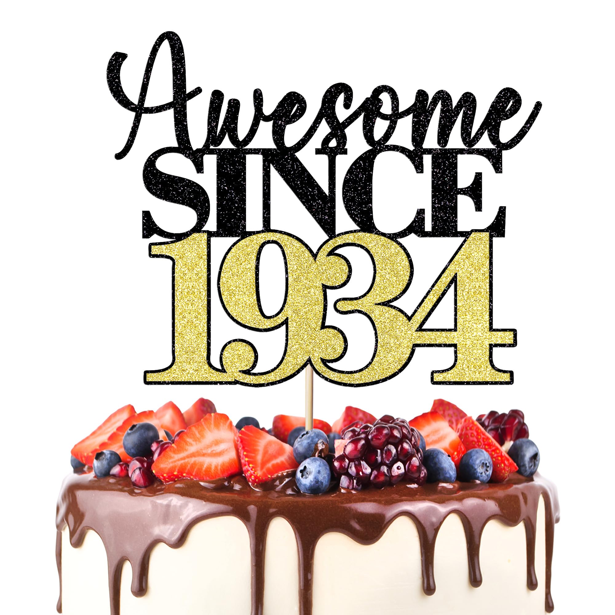 Limited EDITION 1990 Cake Topper 35th Birthday Happy Birthday Cake Topper Men And Women Cheer 35 Years Old Handmade Black Glitter Cake Decoration~p135096812 - View #5