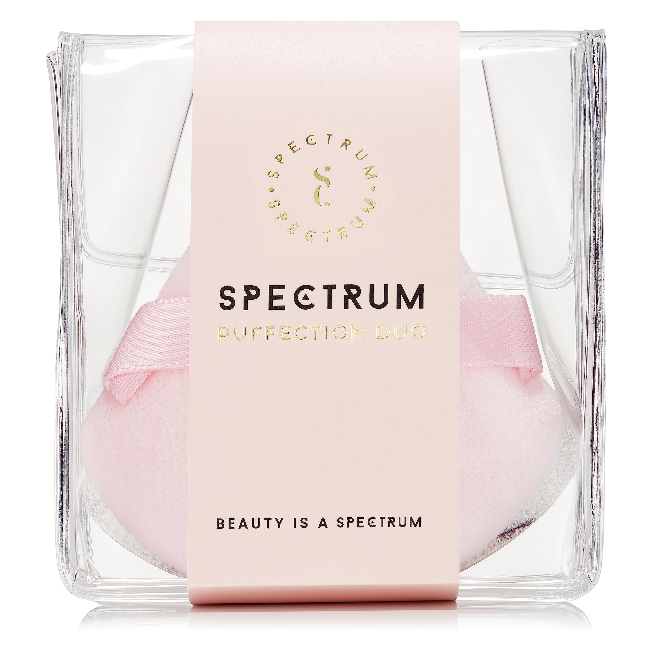 Makeup Puffs, Soft Velour Triangle Powder Puff for Setting and Baking, Marble Rubycell Blending Sponge Make Up Puff for Blending Concealer, 2 Pink Make Up Puffs