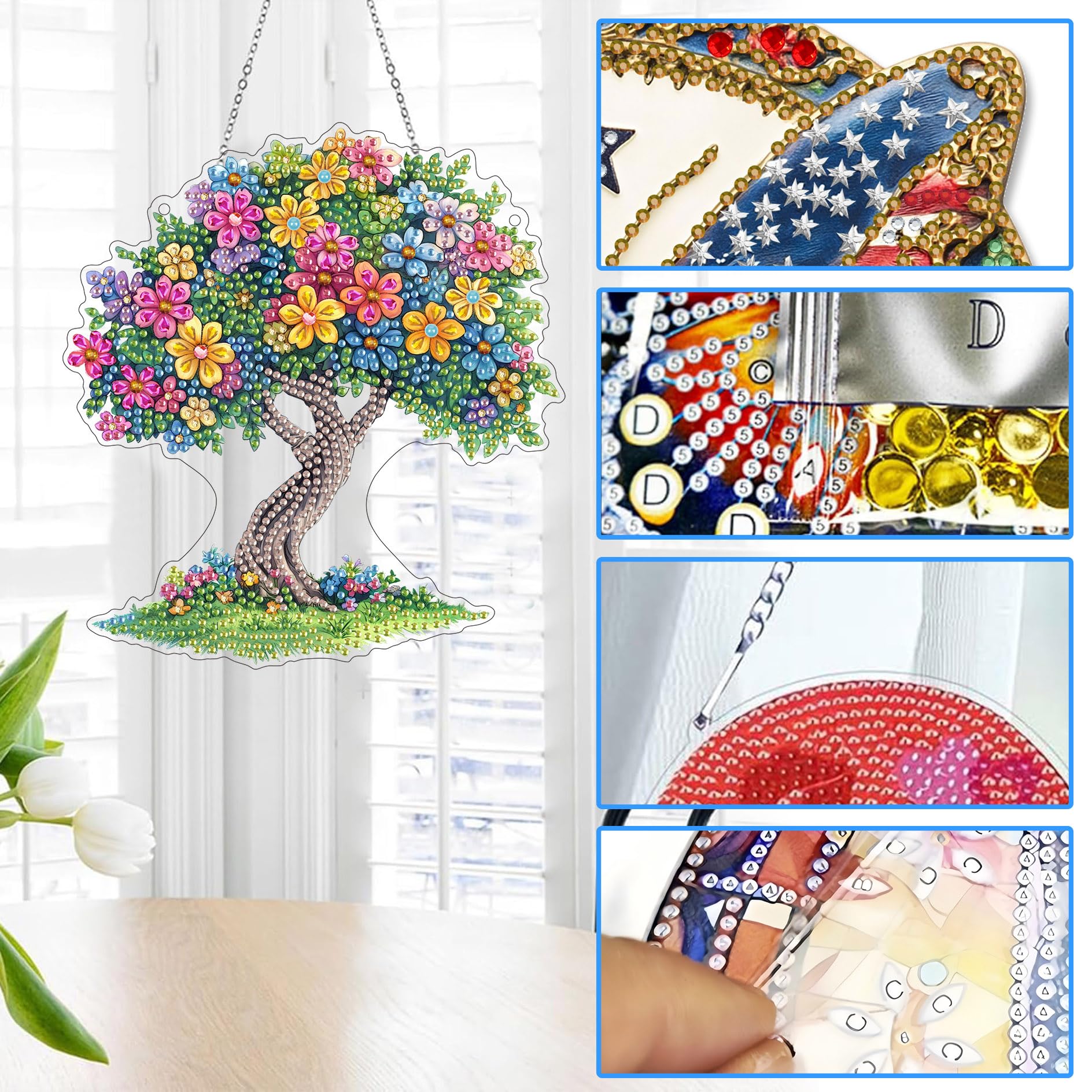 Kit Pictura Cu Diamante 5D, Kit Broderie Cu Diamante DIY Set De Artizanat Reofrey Diamond Painting Model Cai 30x40 Cm Multicolor Rr 30 40 0091