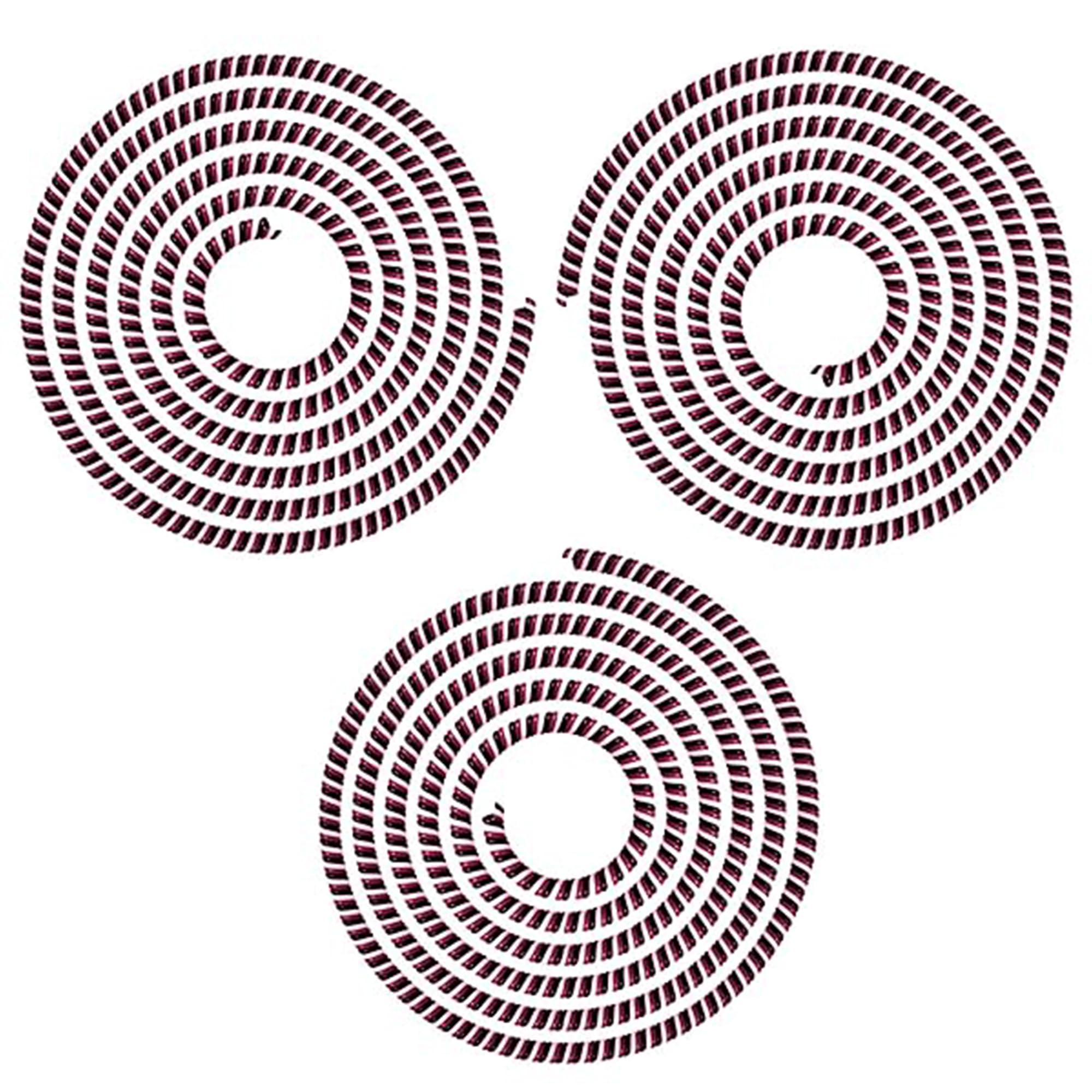 Sounce Spiral Cable Protector, 1.7 Meter Charging Cable Protection Data Cable Protective Sleeve, Cord Saver, Cable Protective Cover for Earphone, Data Wire Cable, Durable PVC Material, Red (Pack of 3)