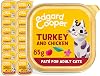 Edgard Cooper Grain Free Wet Cat Food Pate for Adult Cats Turkey&Chicken 16 x 85g, Natural Cat Food in Cup for Sterilized or Active Cats, No Added Sugar