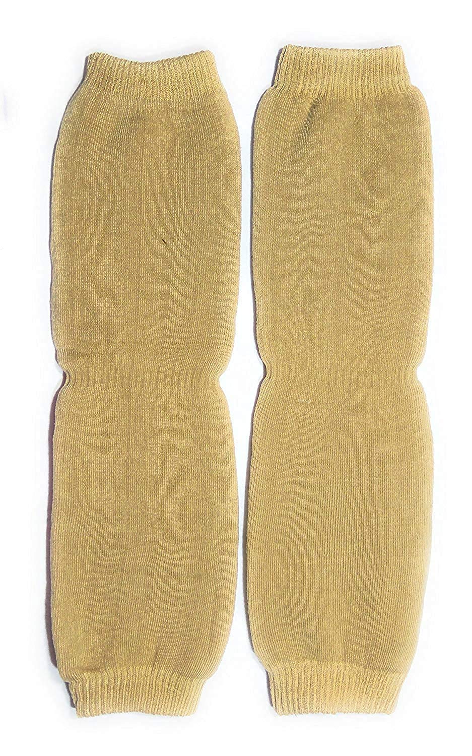 Krystle Woolen Leg Warmer Knee Warmer Woolen Knee Cap For Men's & Women's (Beige, Pack of 01 Pair)-image-25
