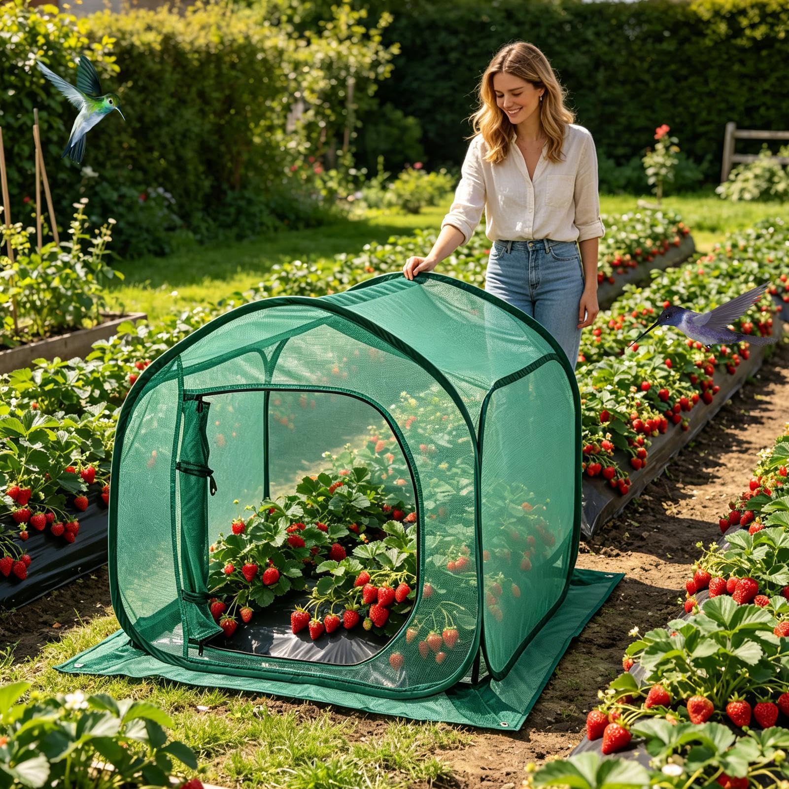 ochronny na rośliny od zwierząt, siatka na kwiaty, ochrona Crop Protection