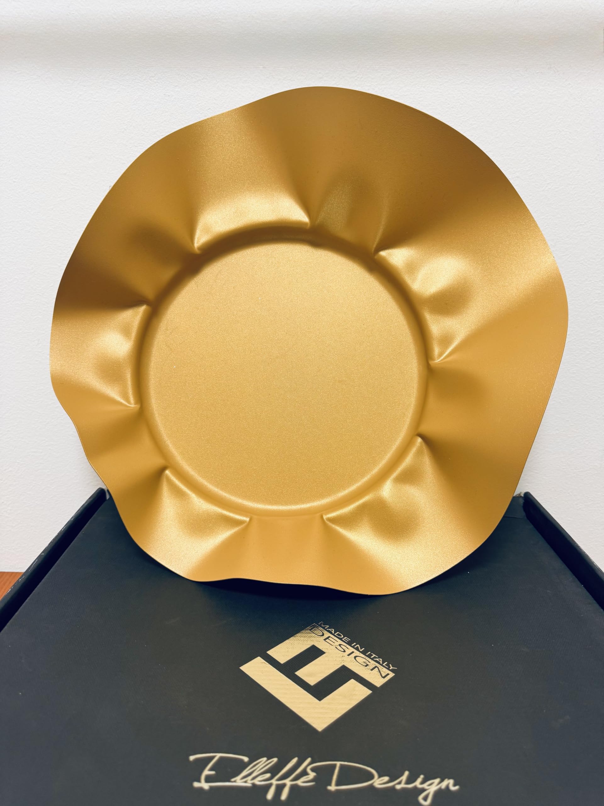 Cestino cm35 Oro Opaco - Acciaio Inox 18/10, Tavola Design Made in Italy, Idea Regalo
