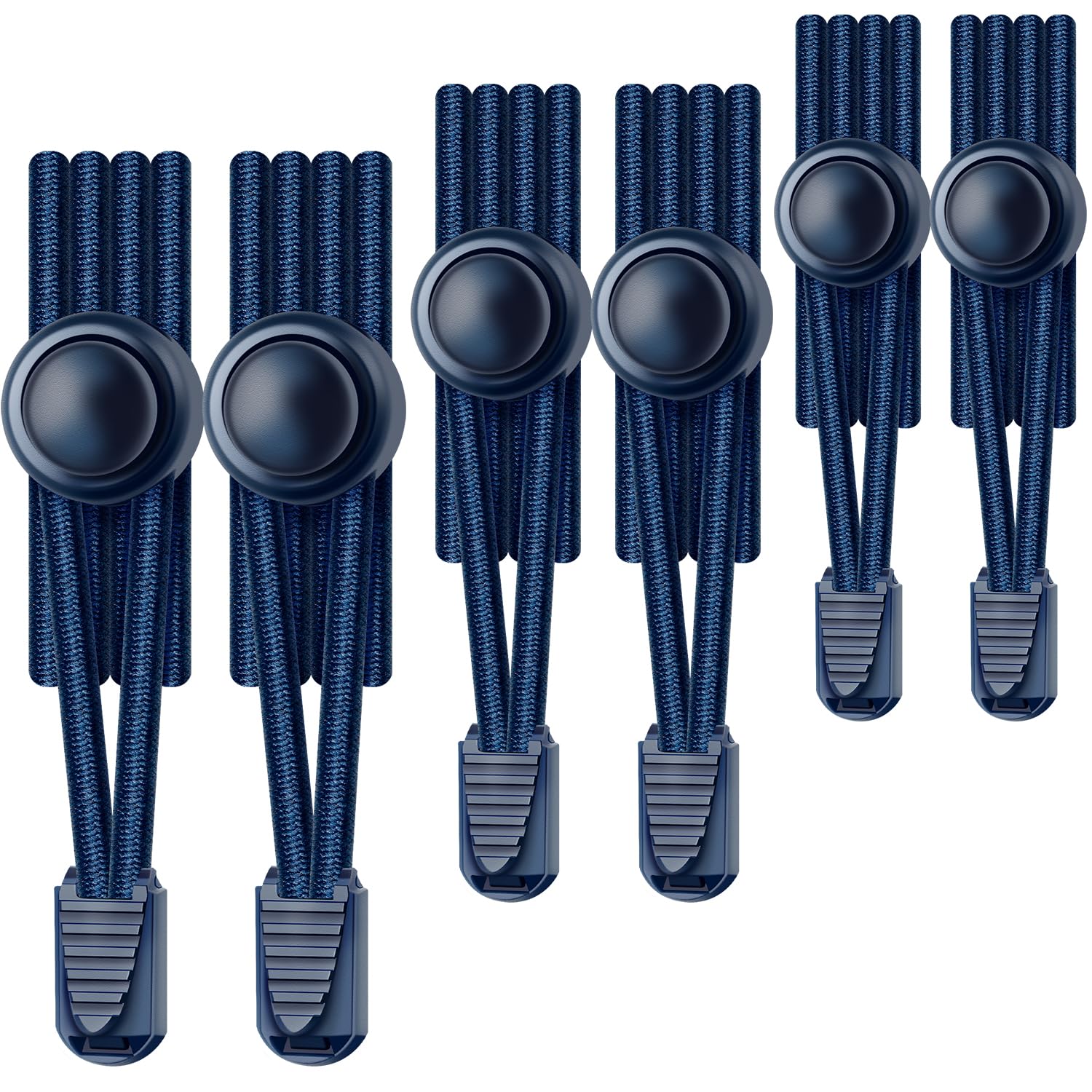 UpUGo 3 Paar Schnürsenkel Ohne Binden, Schnürsenkel Elastische Einheitsgröße für Erwachsene