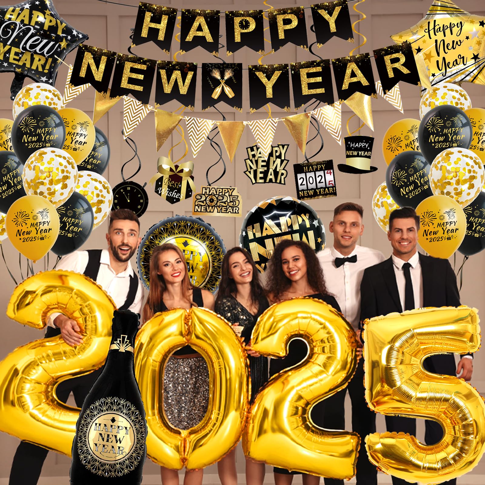 Produktbild von Konfetti Gold Konfetti 2026 Silvester Deko,1000 Stück Konfetti
