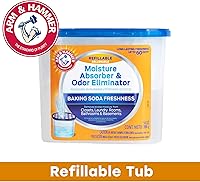 Vista 2 de Arm & Hammer Absortor de humedad recargable sin fragancia y eliminador de olores, bañera de 14 onzas