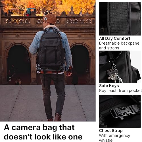 Miniatura 6 de Mochila para cámara Multi Globetrotter, Negro -, Mochila para cámara de diseño, bolsa para cámara, bolsa impermeable para cámara, bolsa para cámara