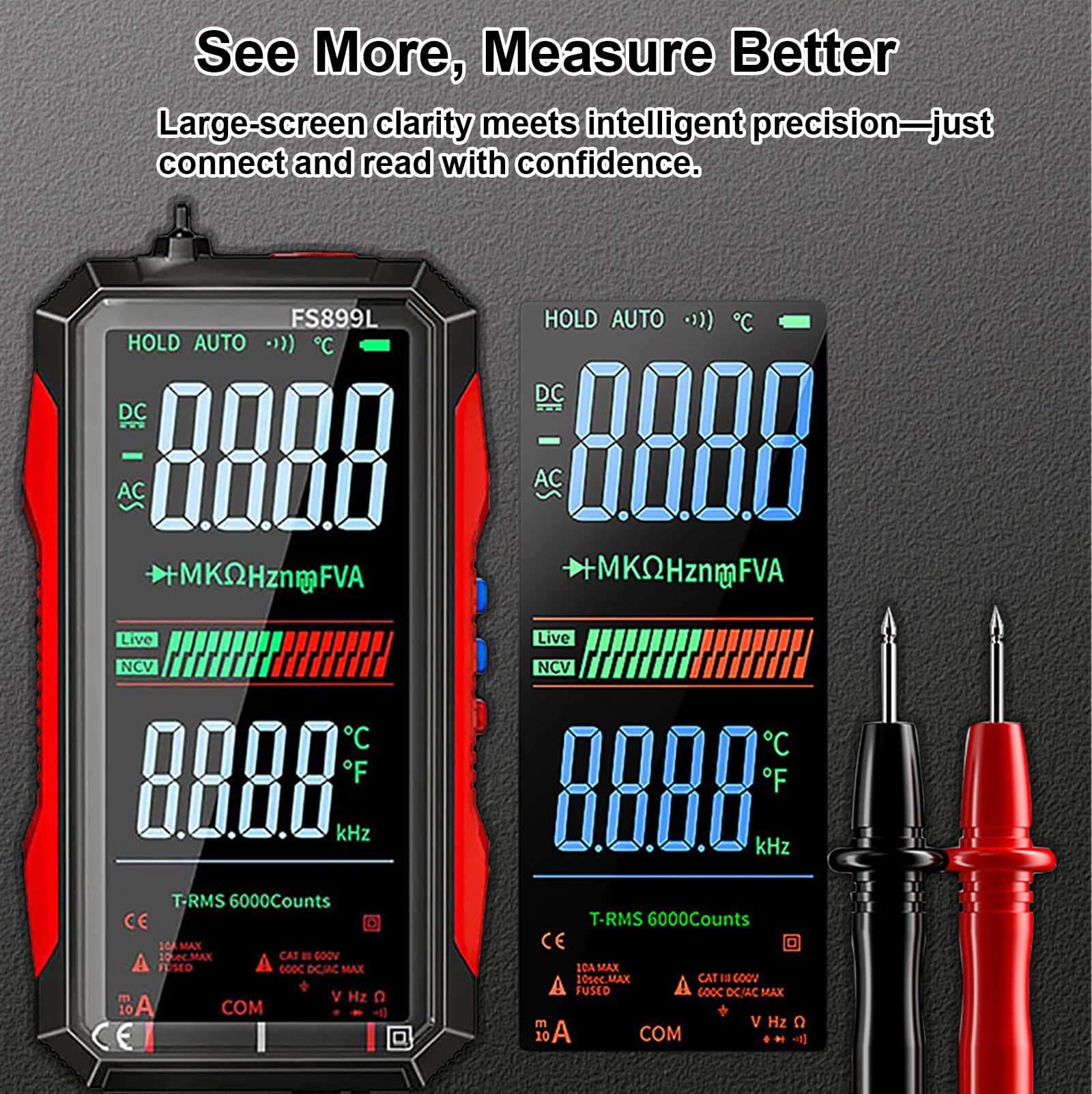 ZMI Digital Multimeter - 6000 Counts, Flashlight -4 ZMI Digital Multimeter - 6000 Counts, Flashlight -4
