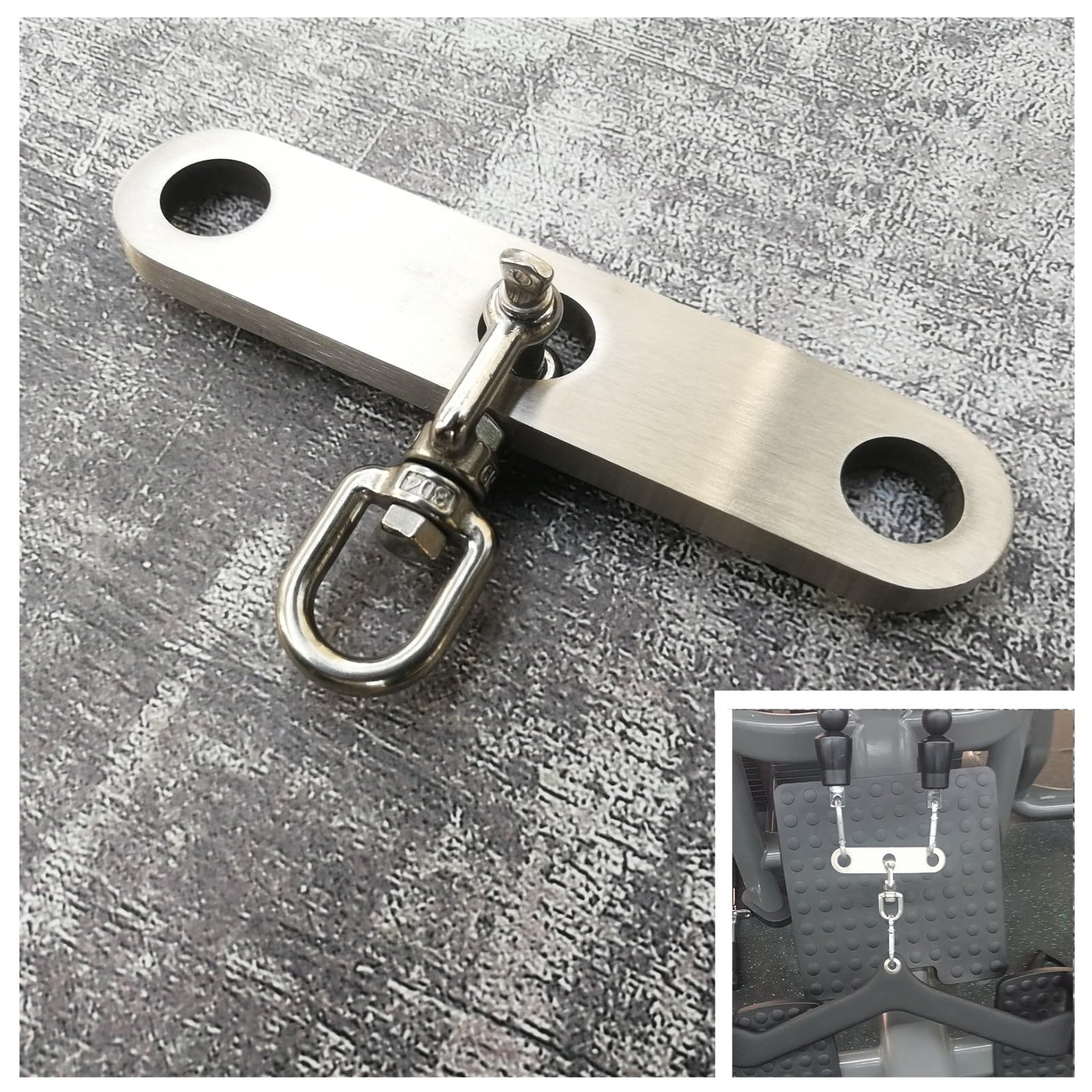 YIXUAN FITNESS 2 to 1 Cable Tower Attachment Adapter, Merge 2 Cables Into 1 for Dual Pulley Systems Cable Machines LAT Pulldown, Cable Handle