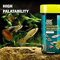 Vista 6 de Purify Series para alimentos para peces Tetra, pequeños gránulos tropicales que se hunden, adecuados para betta, peces guppy, todos los ingredientes