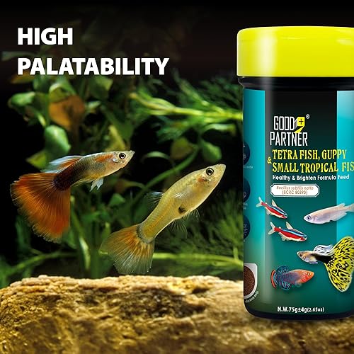 Miniatura 6 de GOOD PARTNER Purify Series para alimentos de pescado de disco, pellets tropicales que se hunden, adecuados para peces angeles, cíclidos y pescado,