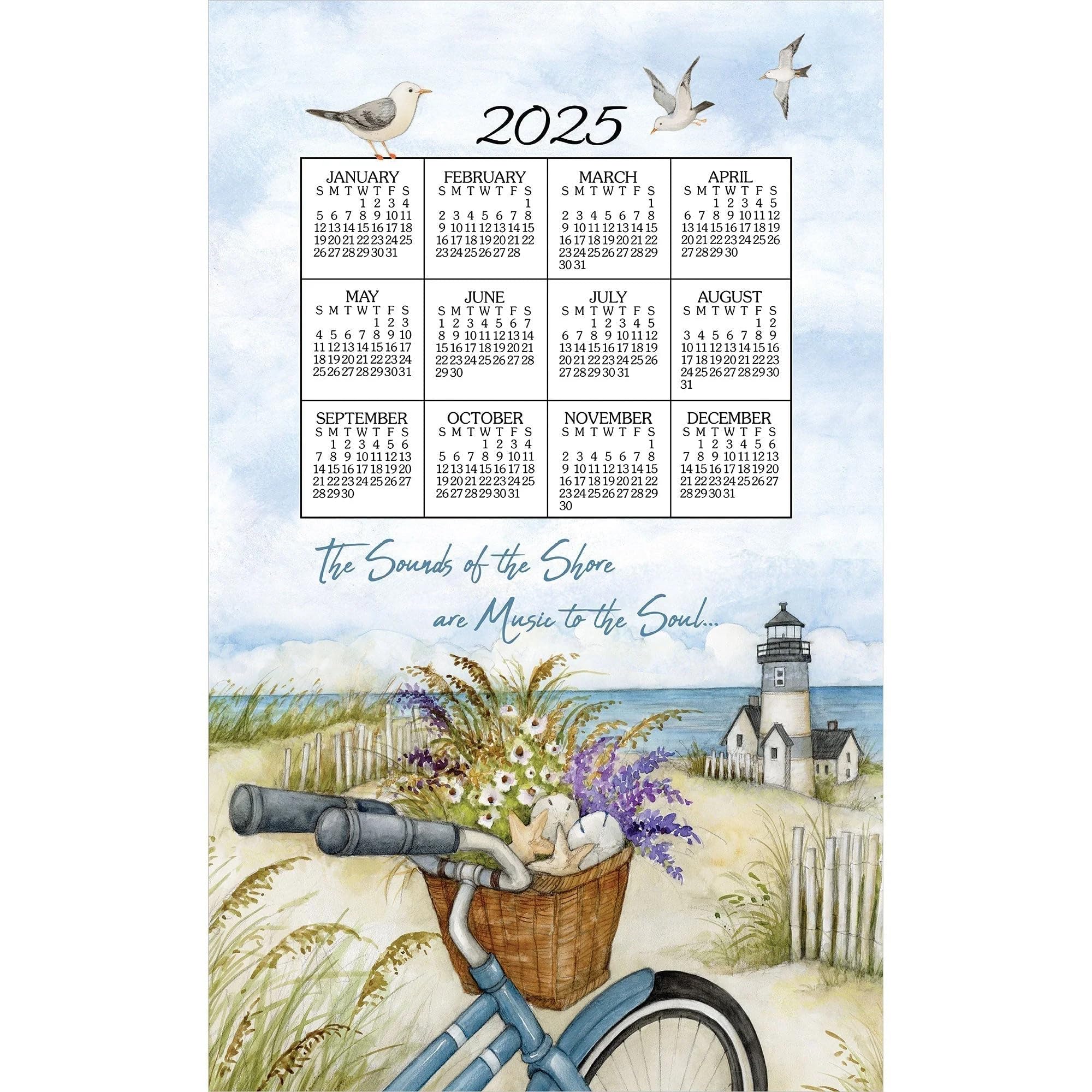 Seashore - 2025 Calendar Towel