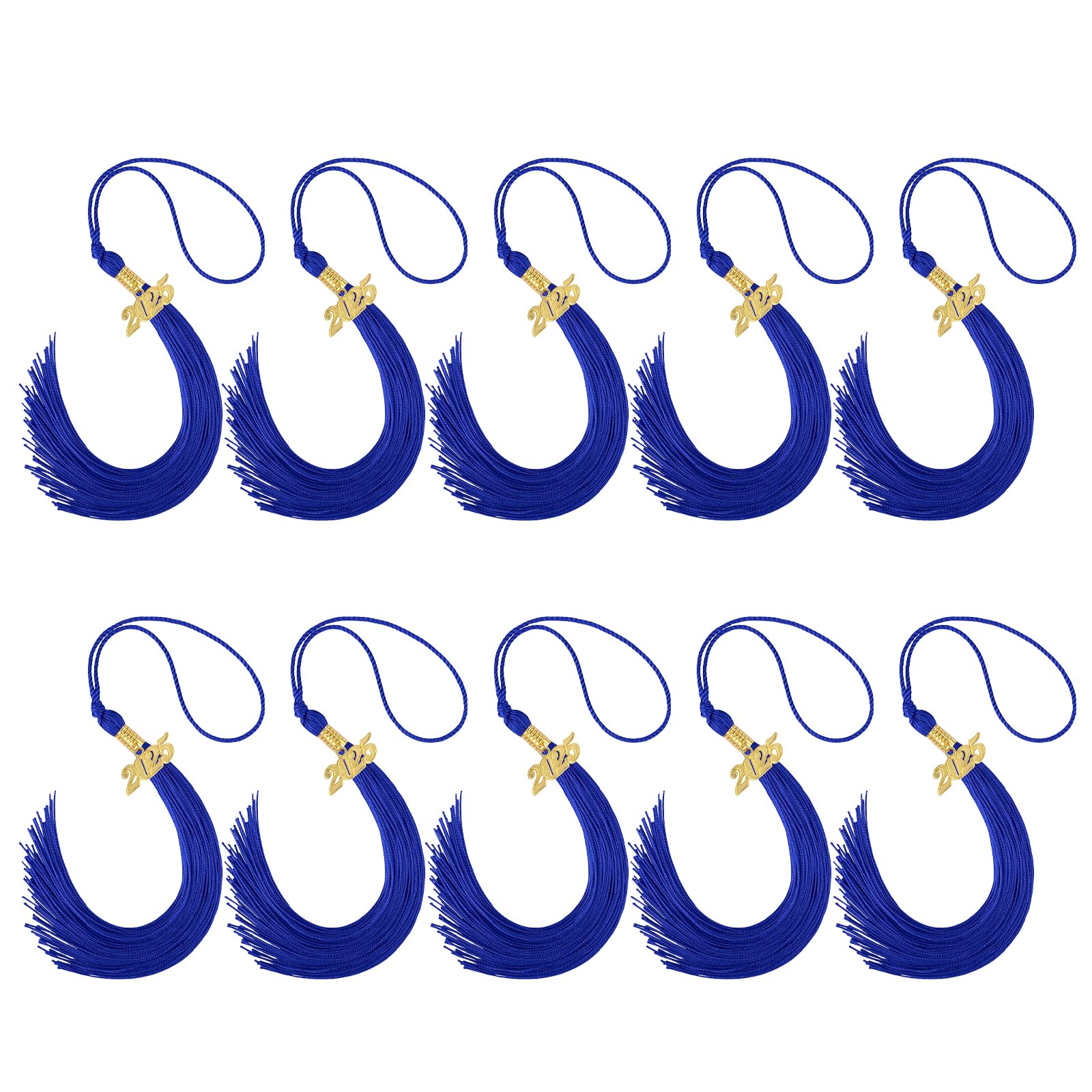 Nucelit Caps Tassels 2025 Gold Charm Graduation Ceremony Tassels for Caps for Parties and Academic Celebration Graduation