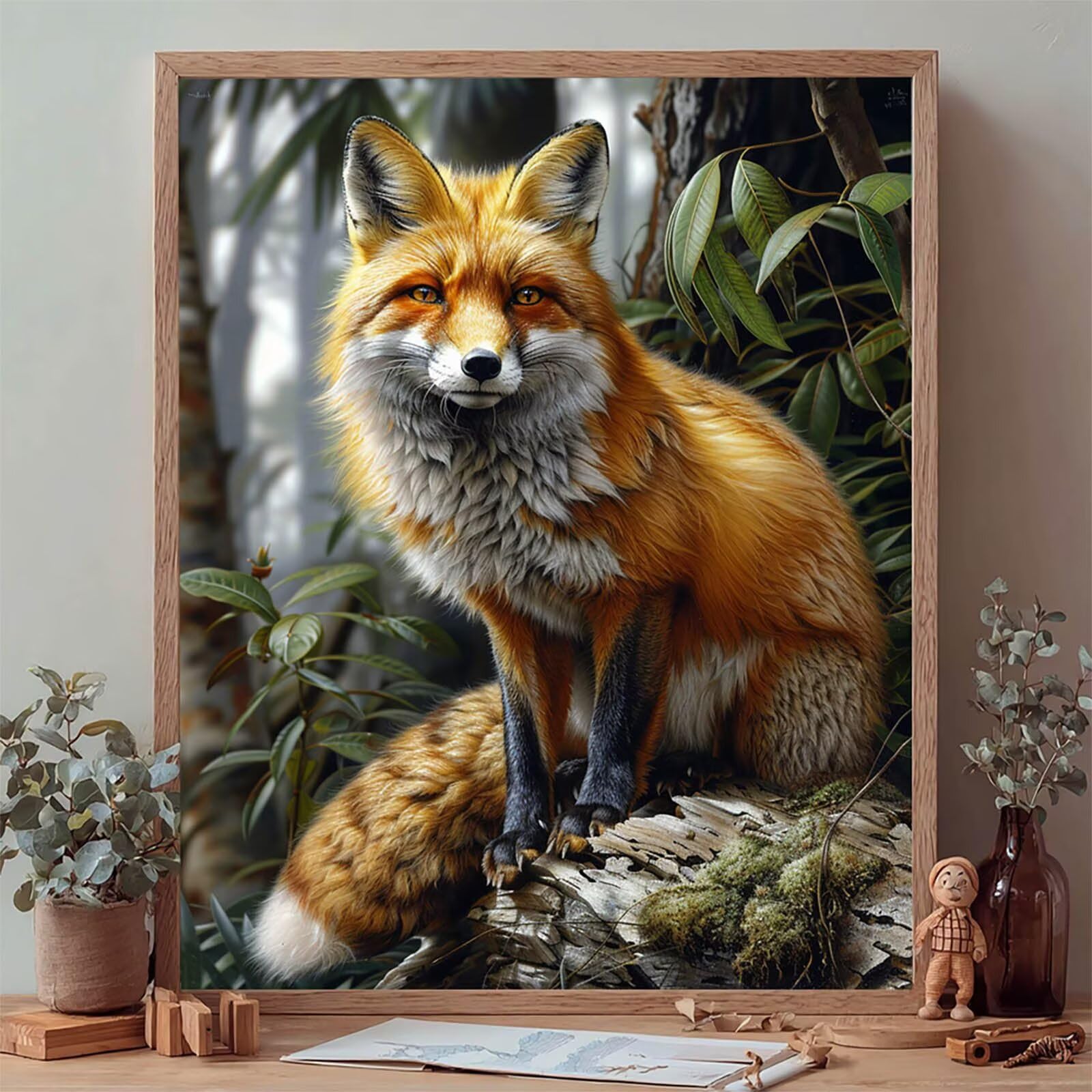 Fox Diamond Painting 100x135cm, DIY Diamond Painting Kit Completo, 9-5842