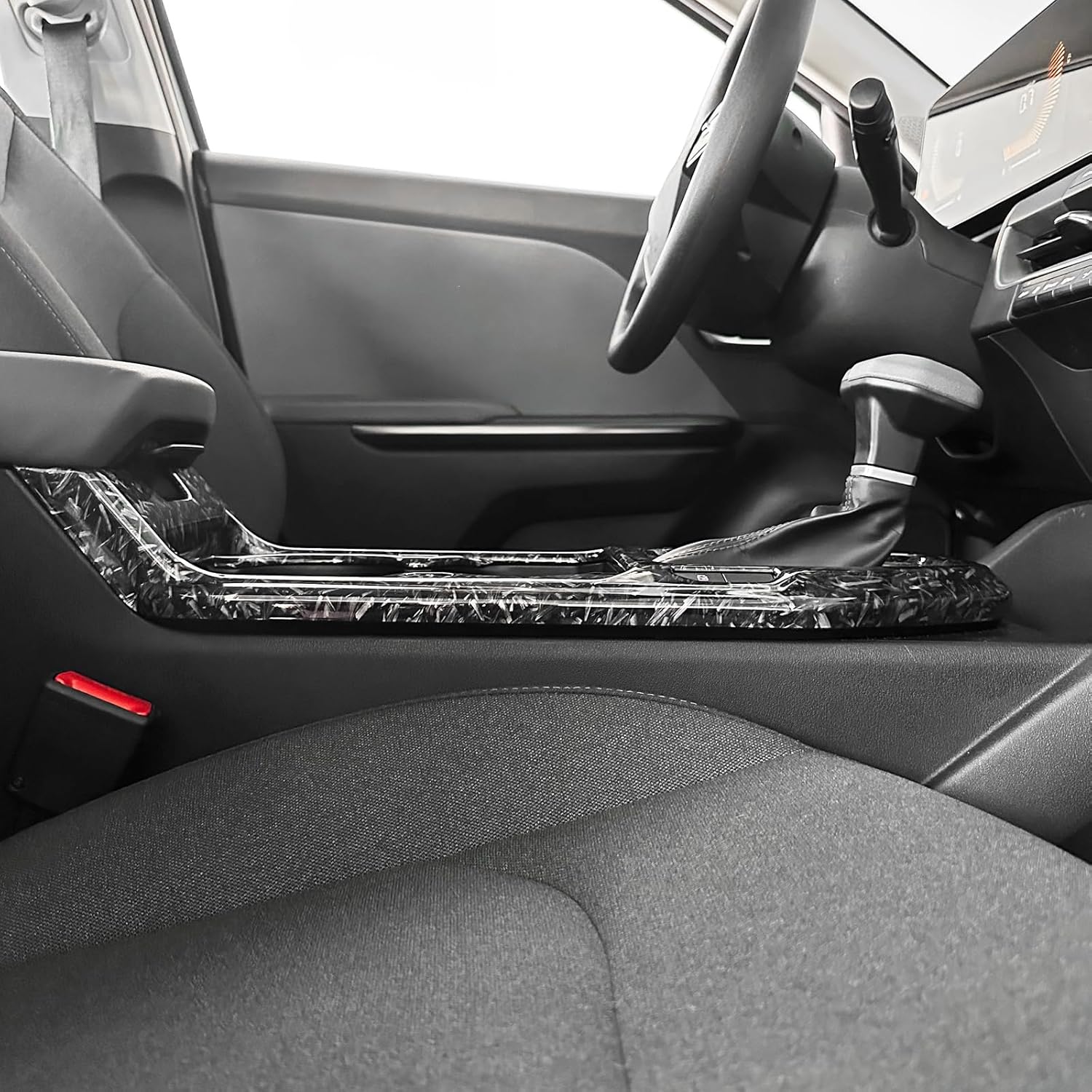 Gear Shift Panel Cover Trim Compatible with Kia K4 2025-2026 Accessories (Forged)