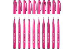 Pentel Pink Brush Sign Pens