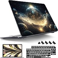 Vista 26 de Tuiklol Para MacBook Air de 13 pulgadas (versión 2021-2018) M1 A2337/A1932/A2179 con pantalla Retina Touch ID, carcasa rígida de plástico y cubierta