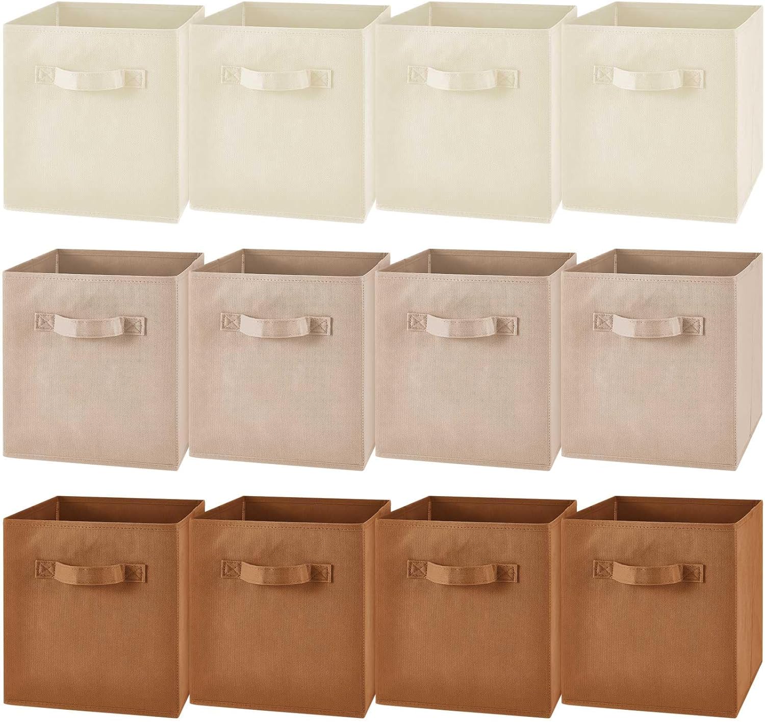 12 Pcs Cube Storage Bin 11'' Collapsible Storage Cubes