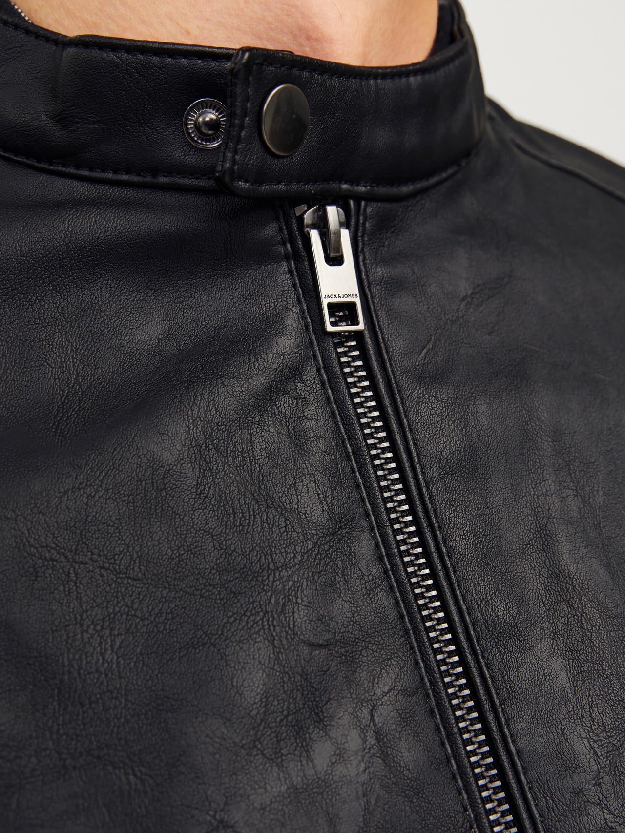 JACK & JONES Synthetic Leather Jacket Synthetic Leather Jacket