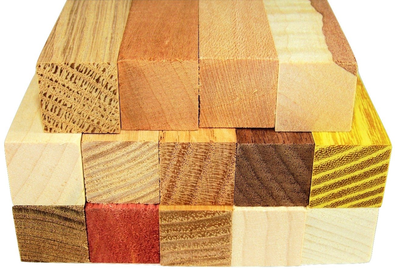 Exotic Pen Blank Pack (14) Piece / Unique North American Turning Set / 5.5x.75x.75/ Osage/ Walnut/ Oak/ Hickory/ Maple/ Poplar/ Cherry/ Red Oak/ Sycamore/ Elm/ Curly Maple/ Cedar/ Ash/ 10X GOODS