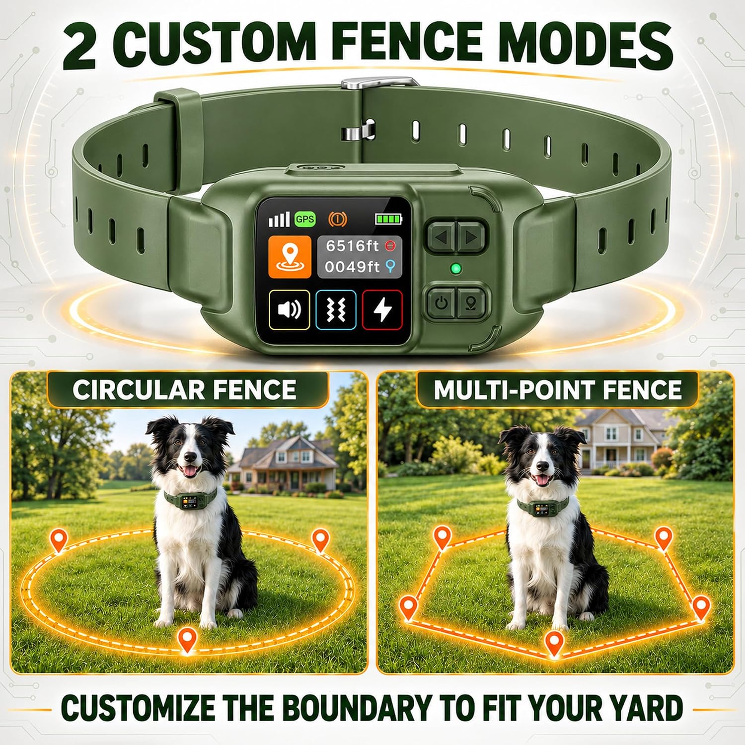 RPZ GPS Dog Collar Fence System, Dog Fence Collar, Pet Safe Collar image 2