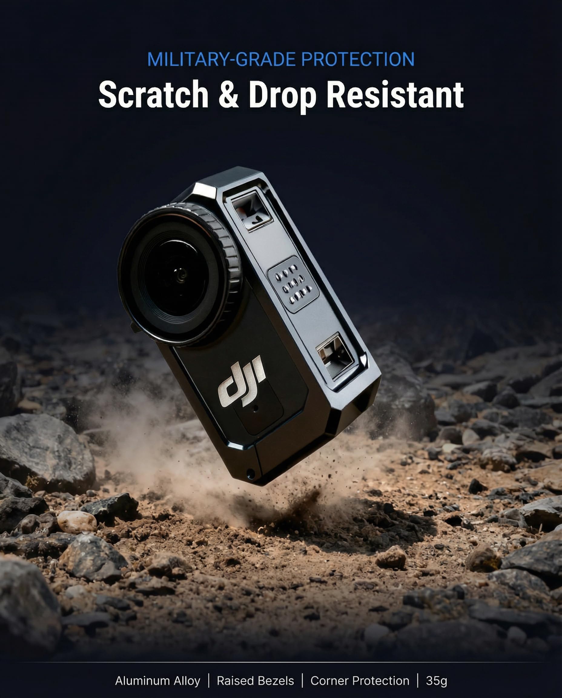 iDaPro Étui de protection en aluminium pour DJI Osmo Nano, cadre anti-rayures à dégagement rapide