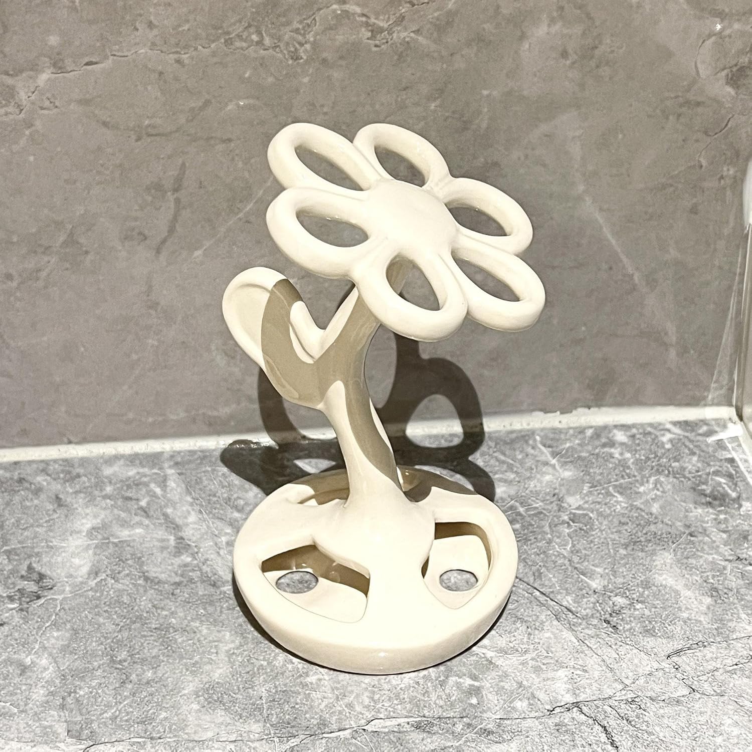 Creative Toothbrush Holder, Makeup Brush, Eyebrow Pencil Storage Rack, Toilet, Toilet Toothbrush Holder, Toothbrush Holder, Toothbrush, Ceramic