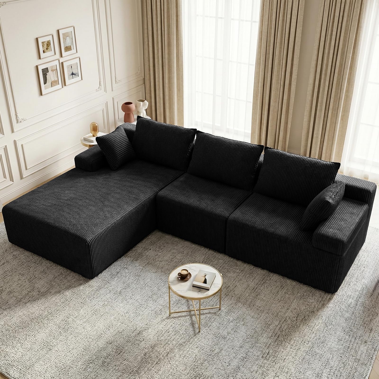 Photo 1 of ***STOCK PHOTO FOR REFERENCE ONLY***Lifelink 108" Sectional Boneless Couch Cloud Sofa for Living Room L Shaped