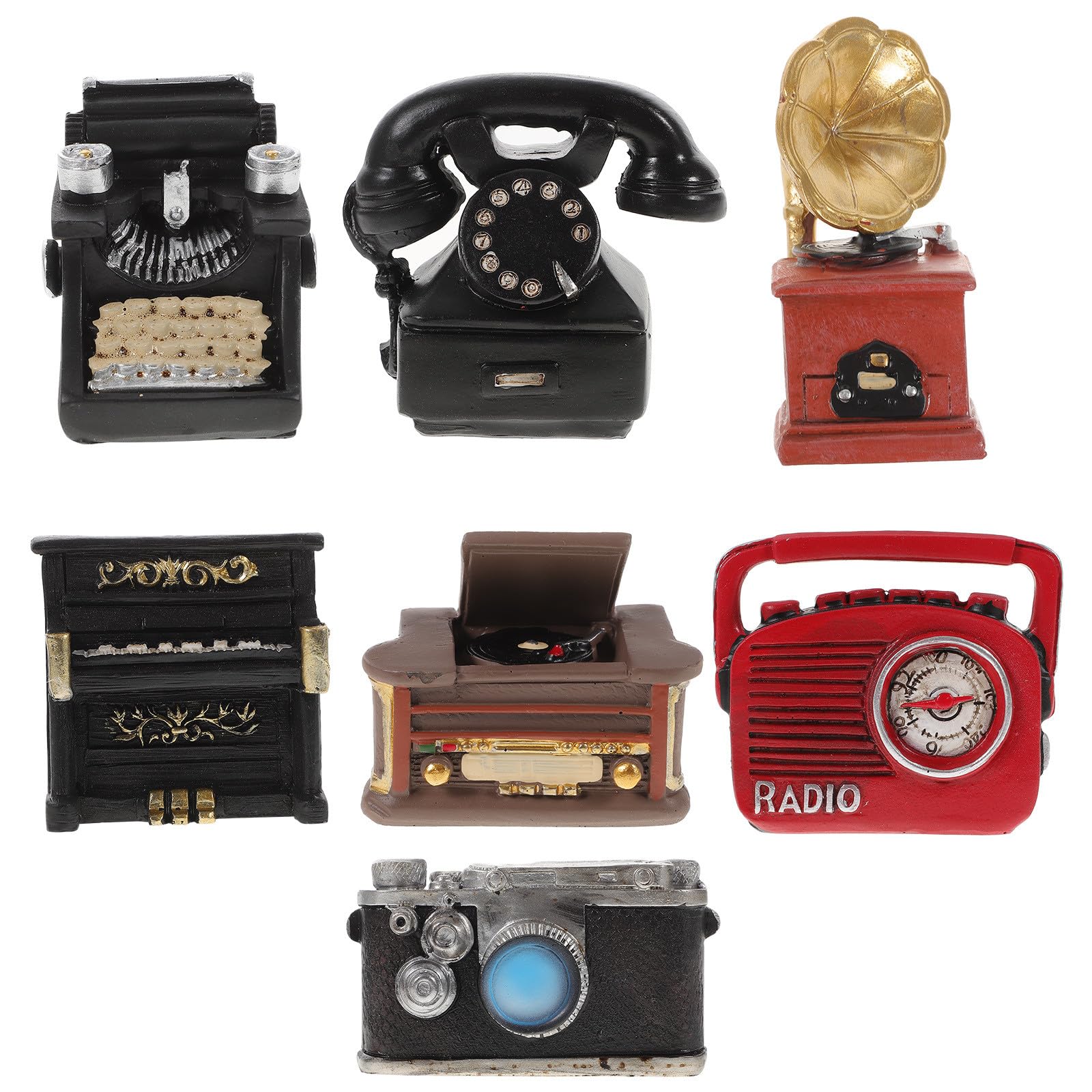 Accessoires pour mini-maison vintage en résine haute finition pour collectionneur