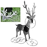 Elk Ring Toss Game Horseshoes Outside Game for Adults Kids & Families, Great for Tailgating, Outdoor, Backyard, Beach, Camping,Christmas Party Games, Holiday Fun, Gifts