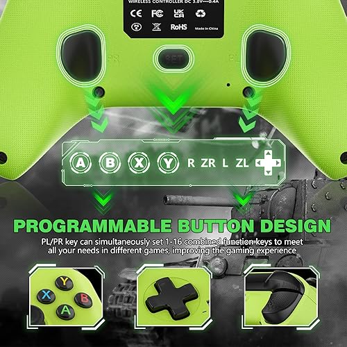 Miniatura 4 de Gamrombo Controlador inalámbrico 2.4G para controlador Xbox compatible con Xbox One, Xbox Series X, Xbox Series S, Xbox One S, Xbox One X, Steam,