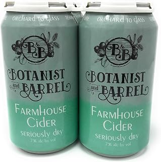 Botanist And Barrel Dry Farmhouse Cider 4Pk Cans, 12 Fz
