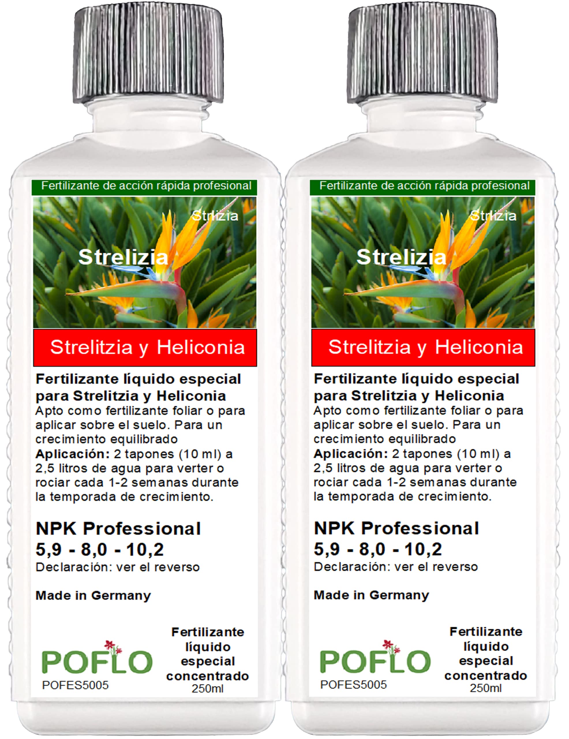 Fertilizante líquido prémium de la línea profesional para Strelitzia y Heliconia (500ml)