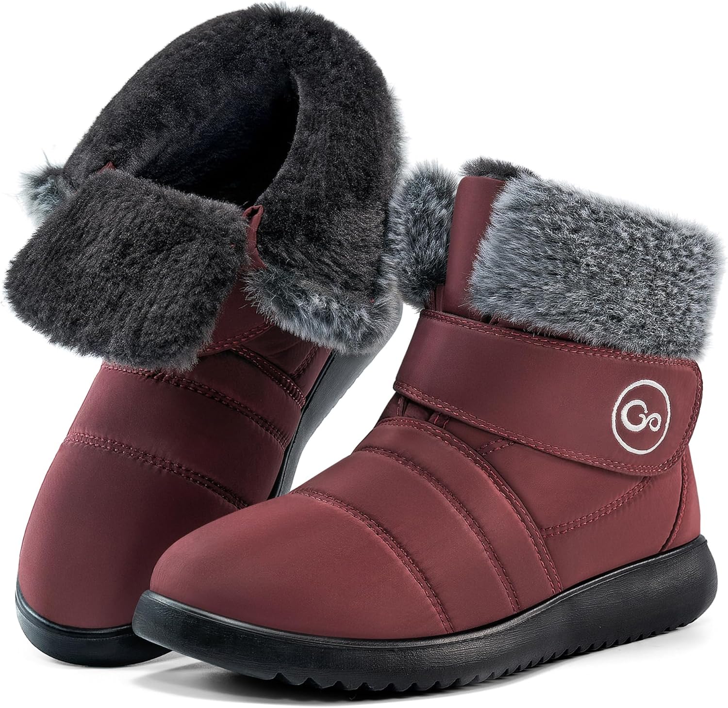 Womens Snow Boots for Winter: Comfortable & Warm for All Day Wear - Waterproof Non Slip Booties for Commute Outdoor Walking