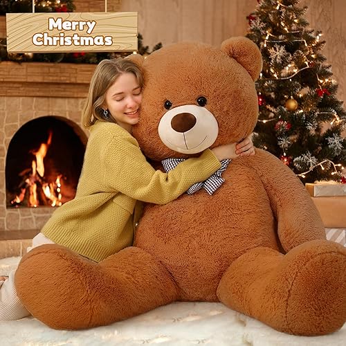 Miniatura 10 de Toys Studio - Adorable oso de peluche gigante de 36 pulgadas color gris felpa suave para novias y niñas