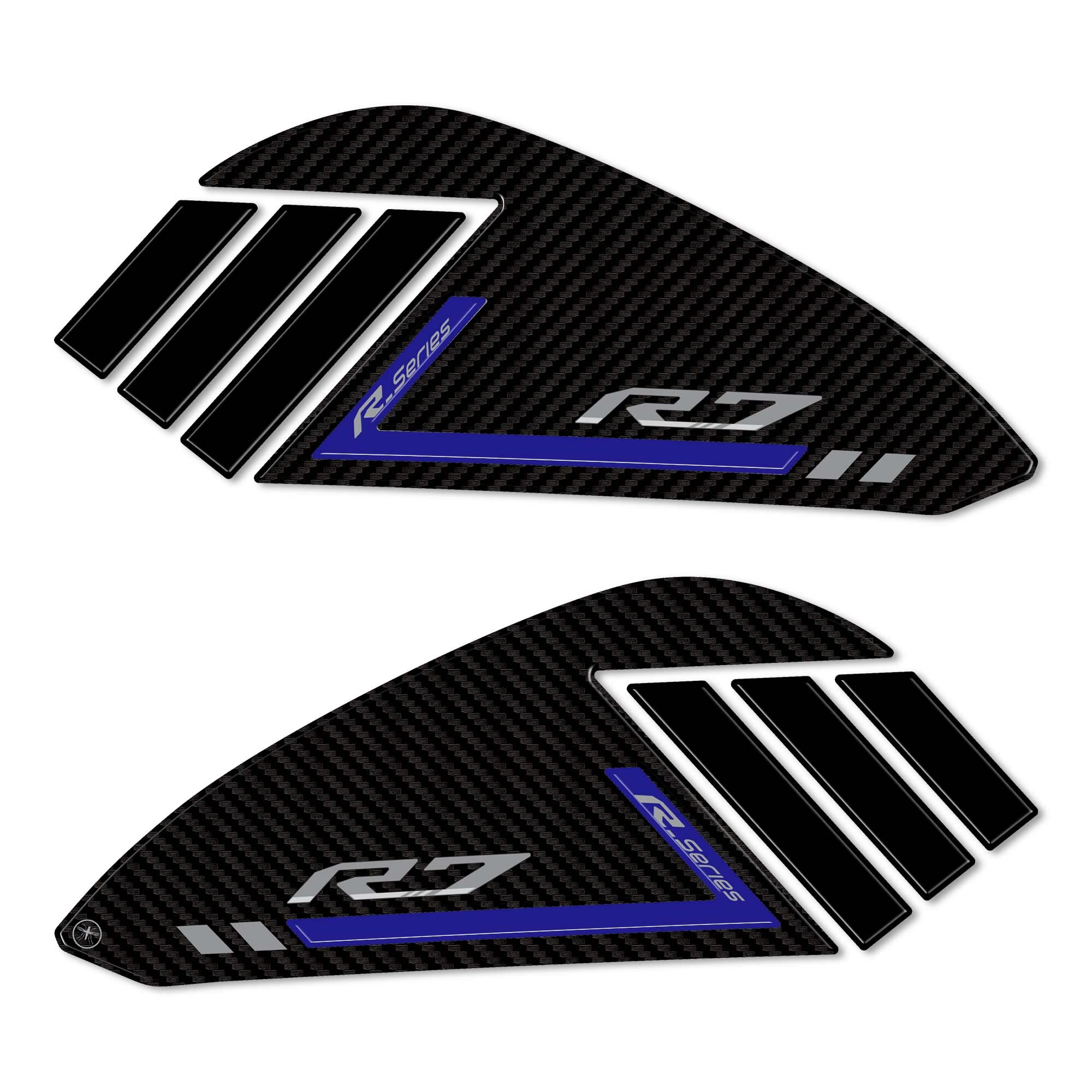 labelbike - Naklejki 3D na Zbiornik Motocyklowy, Dekoracje boczne i zabezpieczenia kompatybilne z Yamaha R7 2021-2024