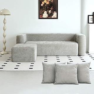 12 Comfortable Living Room Ideas for Daily Relaxing 15 Modern One-Piece Foam Sofa with Ottoman, No Assembly Required, Ergonomic...