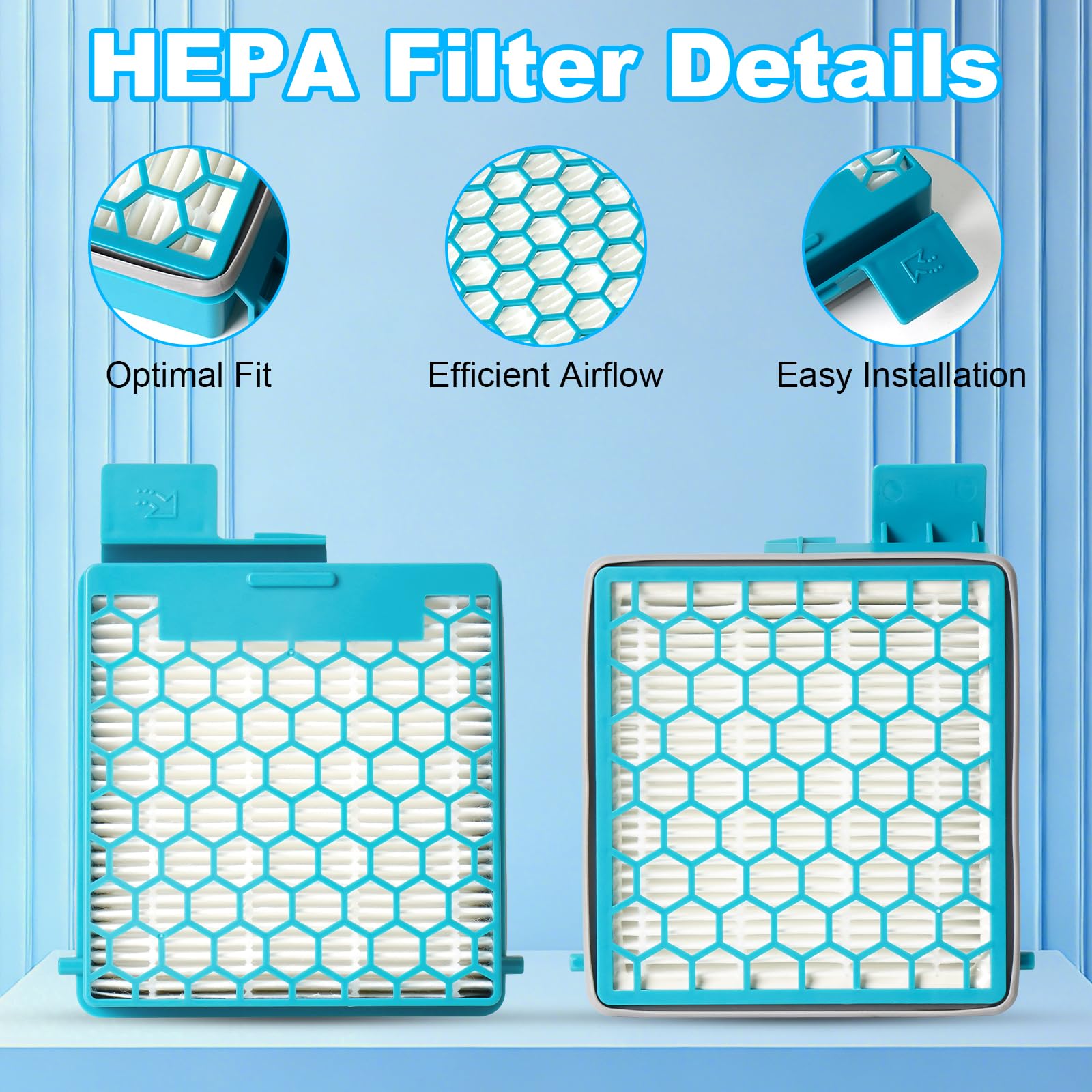 2 filtros HEPA y filtros de polvo fino compatibles con aspiradoras Miele CX1 Boost, SNRF3, SNRF0, SNCF0 (filtros compatibles con Miele Boost CX1, SF-HY 60, SF-HA 60)