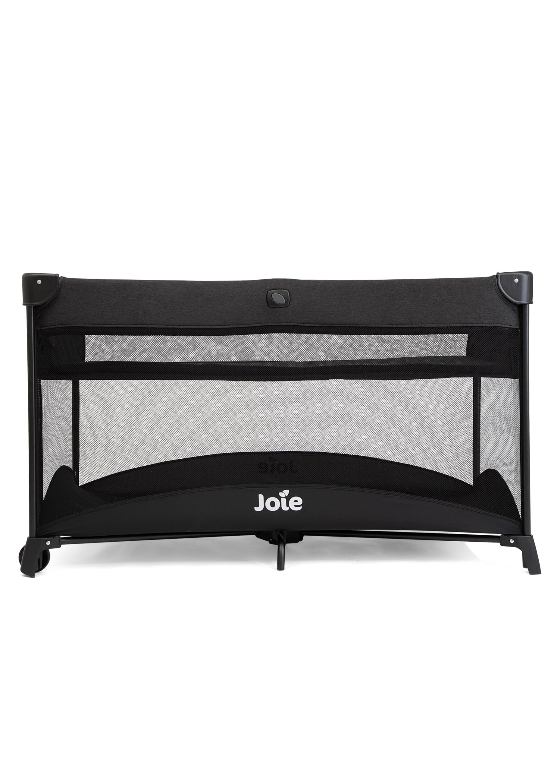 Joie Lettino da viaggio Allura 120 – Culla, rete di ventilazione, ingresso laterale con cerniera, materasso rimovibile, borsa per il trasporto e ruote – dalla nascita fino a 15 kg