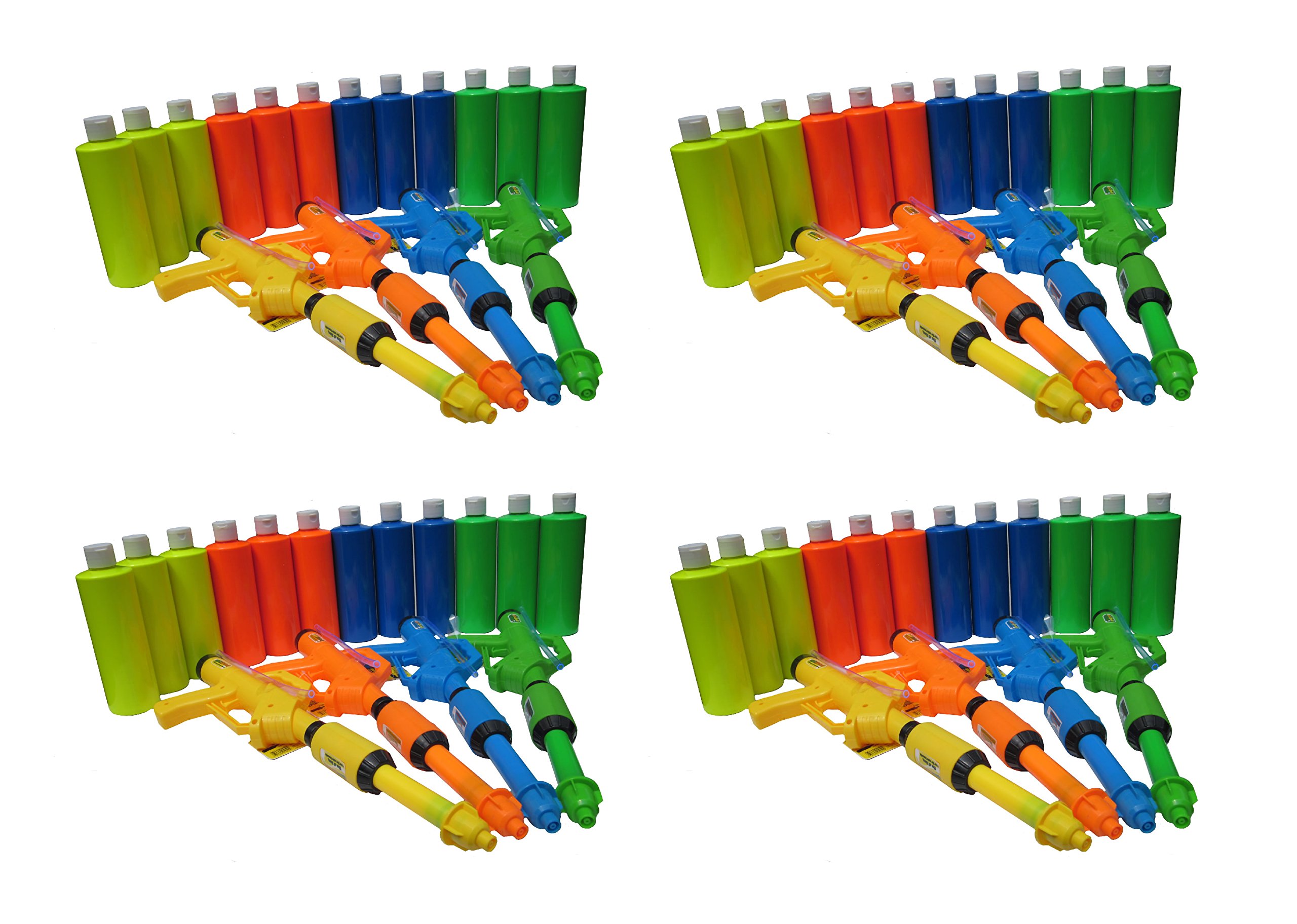 **BIRTHDAY GAMES - BACKYARD BIRTHDAY PAINT PARTY PACK** - 16 Guns & 48 16oz Bottles Assortment BOYG