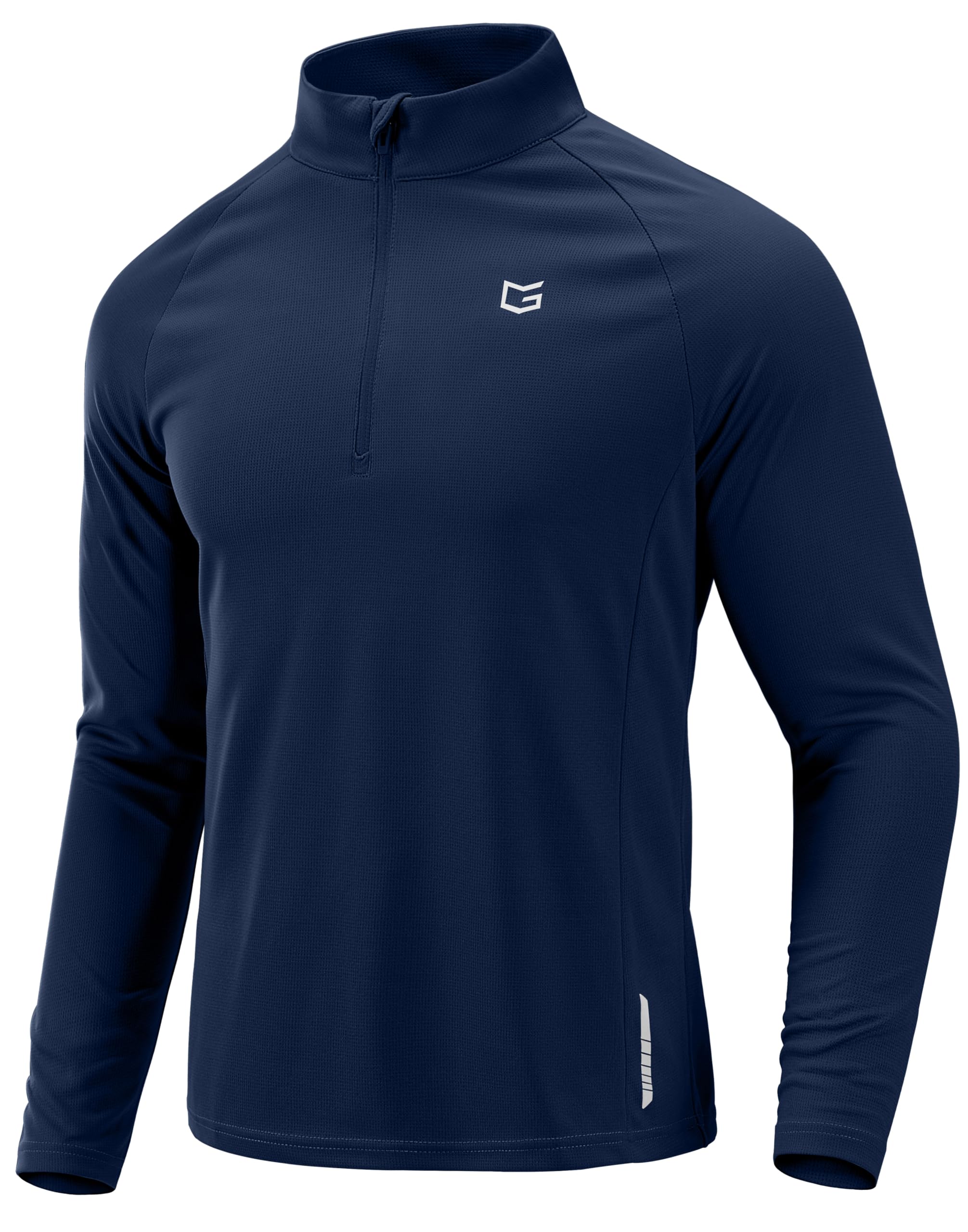 G Gradual Men's Quarter Zip Pullover Running Athletic Shirts Long Sleeve