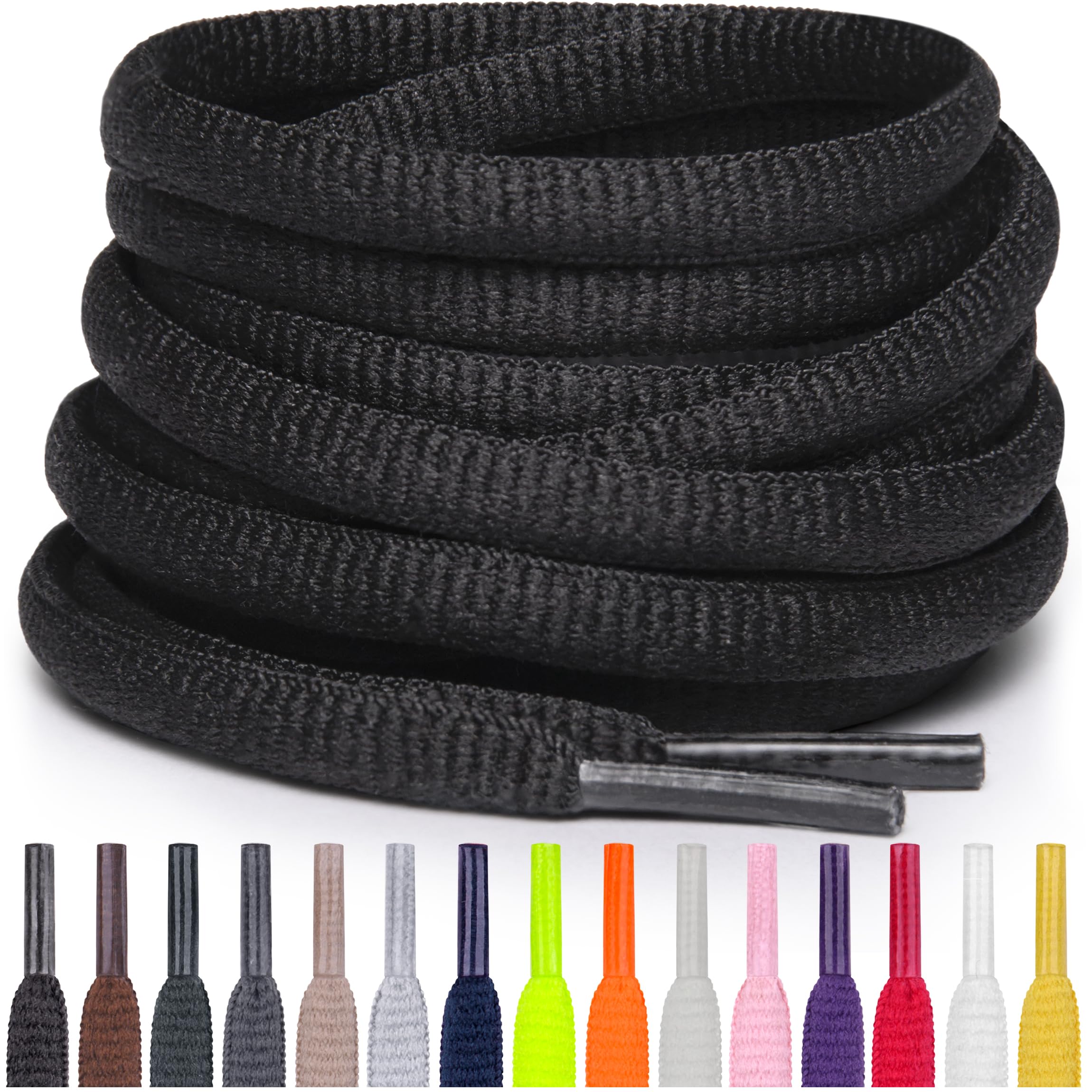 MisclyOval Athletic Shoe Laces, Multiple Lengths and Colors AvailableClimatePartner certified